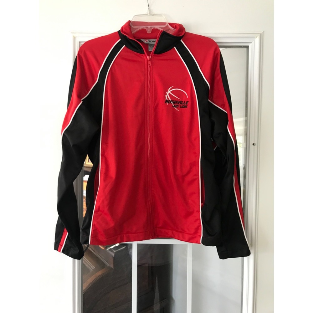 Rushville Lady‎ Lions Red/white/black Women's Zip Jacket